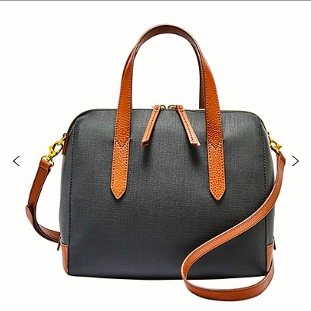 Fossil Sydney Satchel (Black)